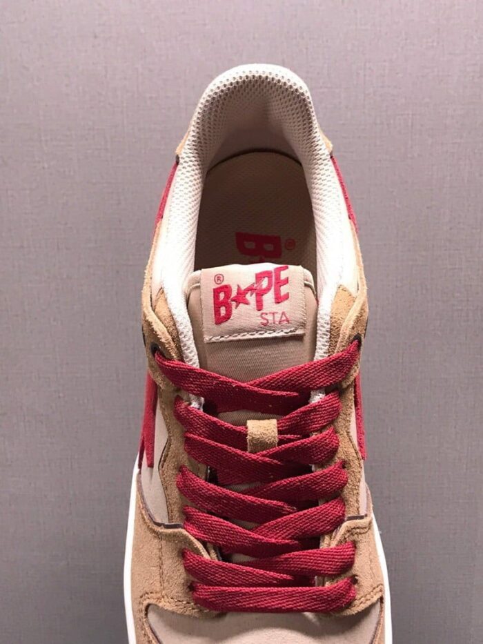 Bape Sk8 Sta Low 'Wheat Red' - Image 5
