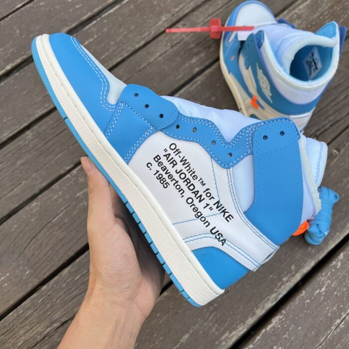 Off-White x Jordan 1 Retro High OG 'UNC' - Image 5