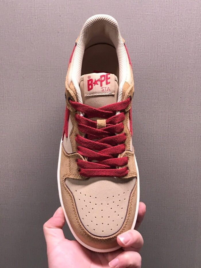 Bape Sk8 Sta Low 'Wheat Red' - Image 3