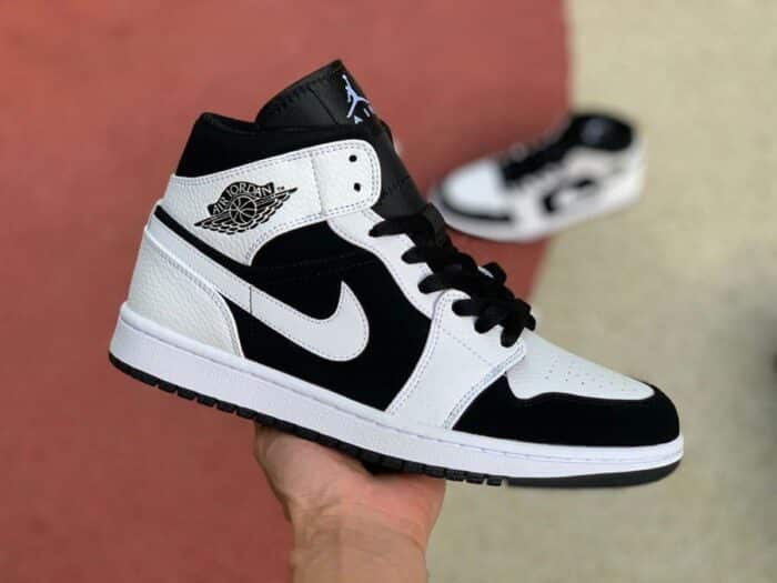 Jordan 1 Retro Mid 'Tuxedo' - Image 2