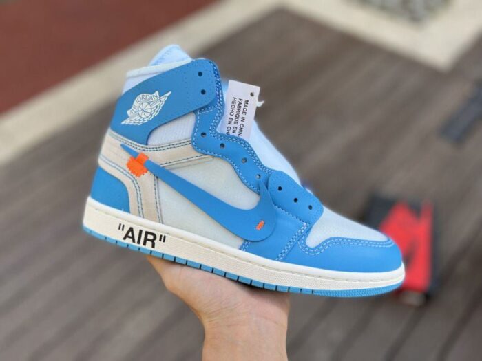 Off-White x Jordan 1 Retro High OG 'UNC' - Image 2