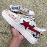 BAPESTA LOW 'PAINT SPLATTER - IVORY' - Image 2