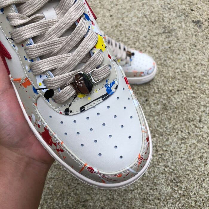 BAPESTA LOW 'PAINT SPLATTER - IVORY' - Image 6