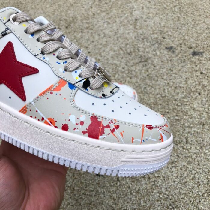 BAPESTA LOW 'PAINT SPLATTER - IVORY' - Image 5