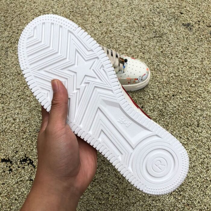 BAPESTA LOW 'PAINT SPLATTER - IVORY' - Image 9
