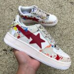 BAPESTA LOW 'PAINT SPLATTER - IVORY' - Image 3