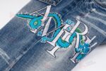 24Ss Blue Dragon Embroidered High Street Jeans - Image 11