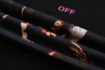 Angel Caravaggio Oil Painting Purple Arrow Oversized T-Shirt - Image 5