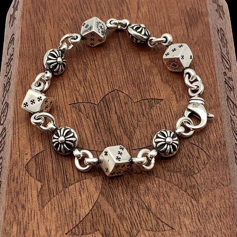 wsxc1745943046658_0 Chrome Hearts Dice Cross Bracelet - Image 1