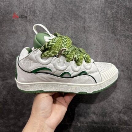 Lanvin Leather Curb Sneakers
