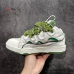 Lanvin Leather Curb Sneakers - Image 2