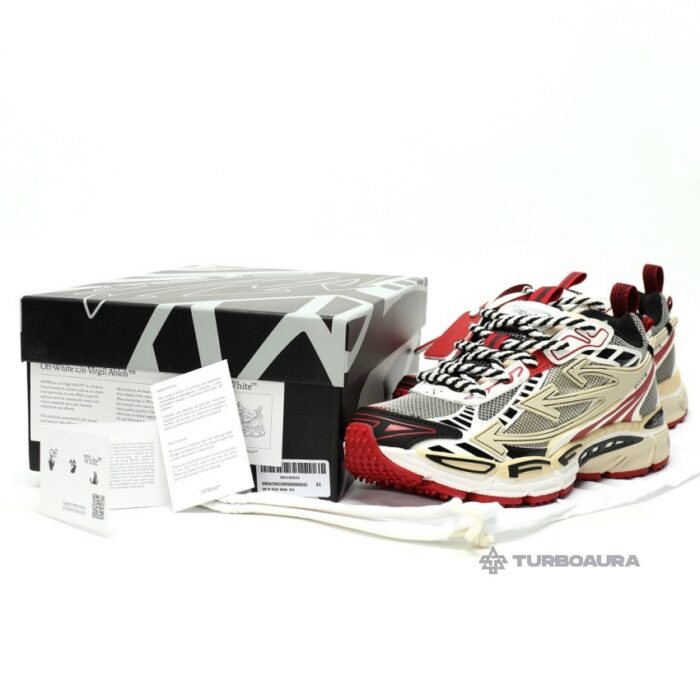 OFF-WHITE™ BE RIGHT BACK ‘GRAY RED’ - Image 9
