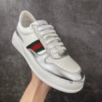 EMBOSSED PLATFORM WITH CHUNKY SNEAKER ‘SILVER’ - Image 4